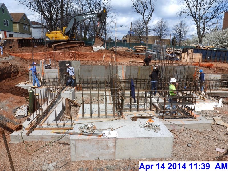 Installing rebar at Elev. 7-Stair -4,5 Facing North (800x600)